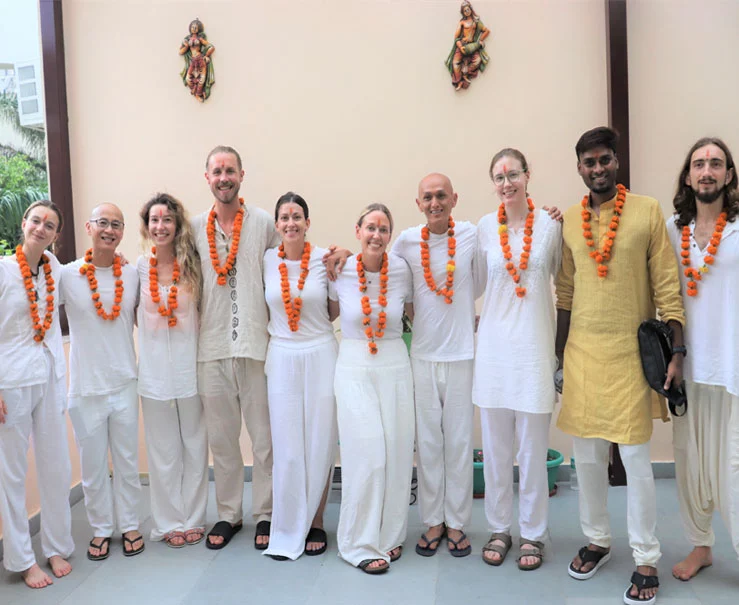 July batch with hariom yoga vidya school in rishikesh india